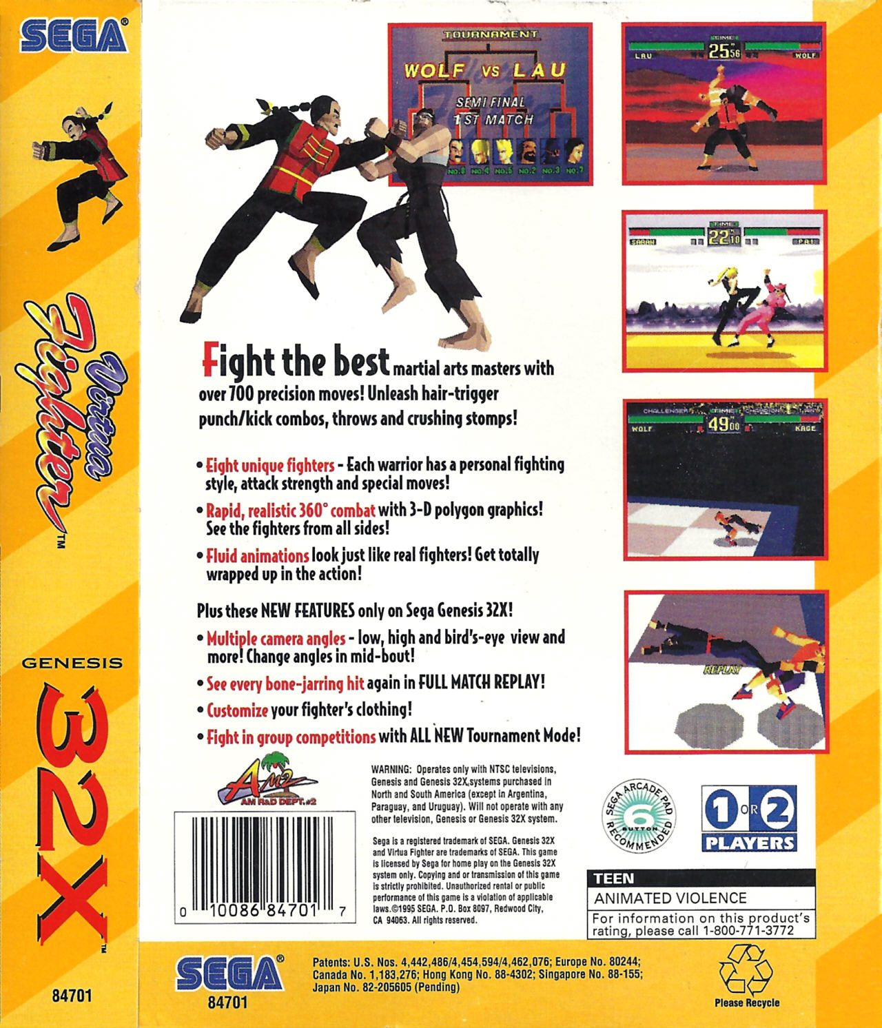 Virtua Fighter (32X) :: Box Art | Sega / Shin Force > Systems > Sega ...